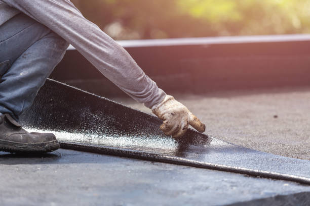 Professional Crawl Space Encapsulation technician working in Campbellsburg, KY